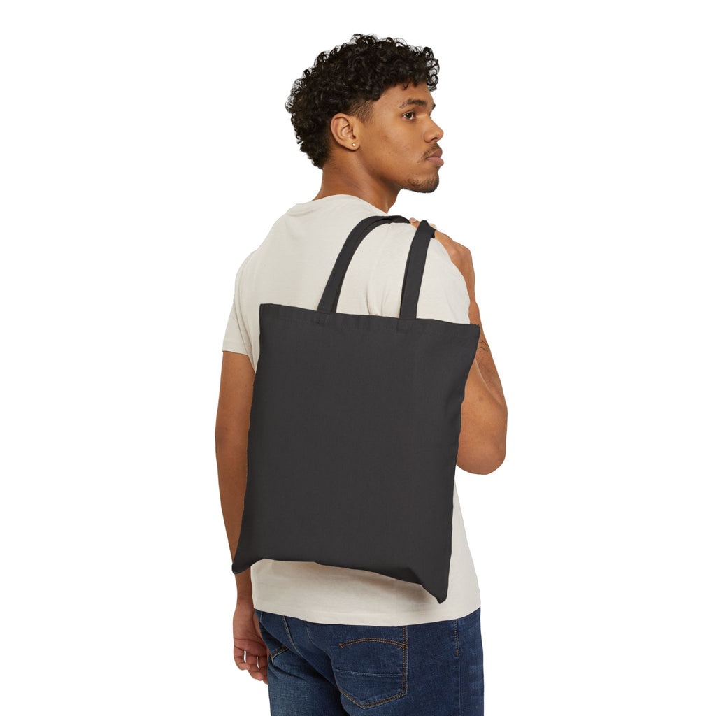 Canvas Tote Bag — Vibrant Neon Jesus Portrait Eco Shopper