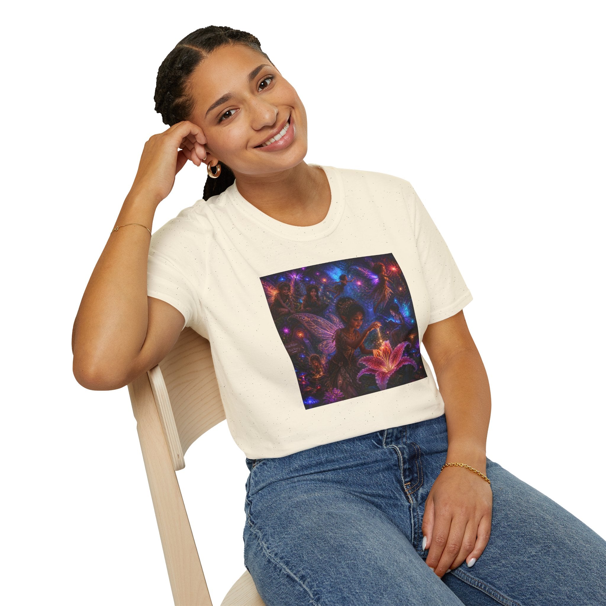 Fairy Garden T-Shirt — Enchanted Nightlight Wings Design