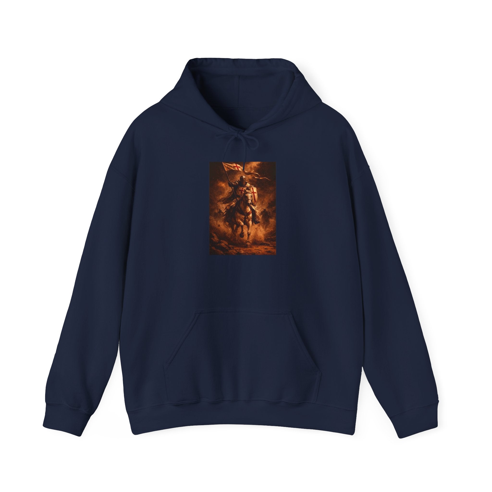 Mythic Rider Hoodie — Fiery Horseman Graphic Sweatshirt
