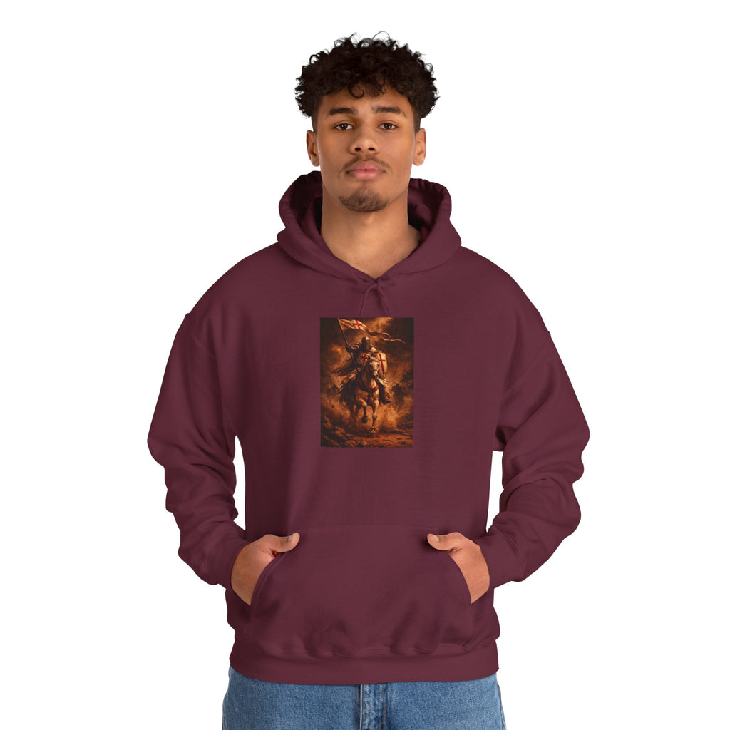 Mythic Rider Hoodie — Fiery Horseman Graphic Sweatshirt