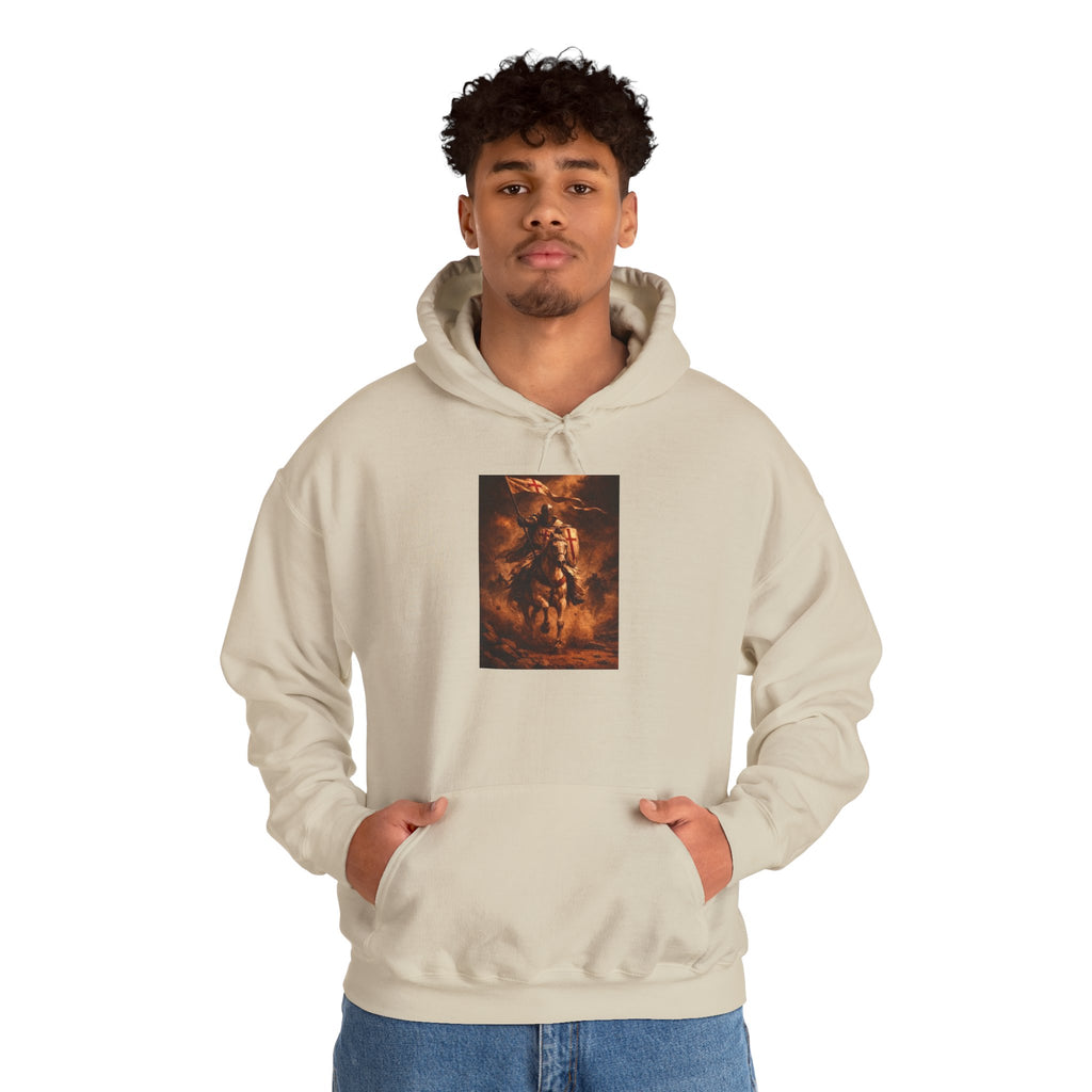 Mythic Rider Hoodie — Fiery Horseman Graphic Sweatshirt