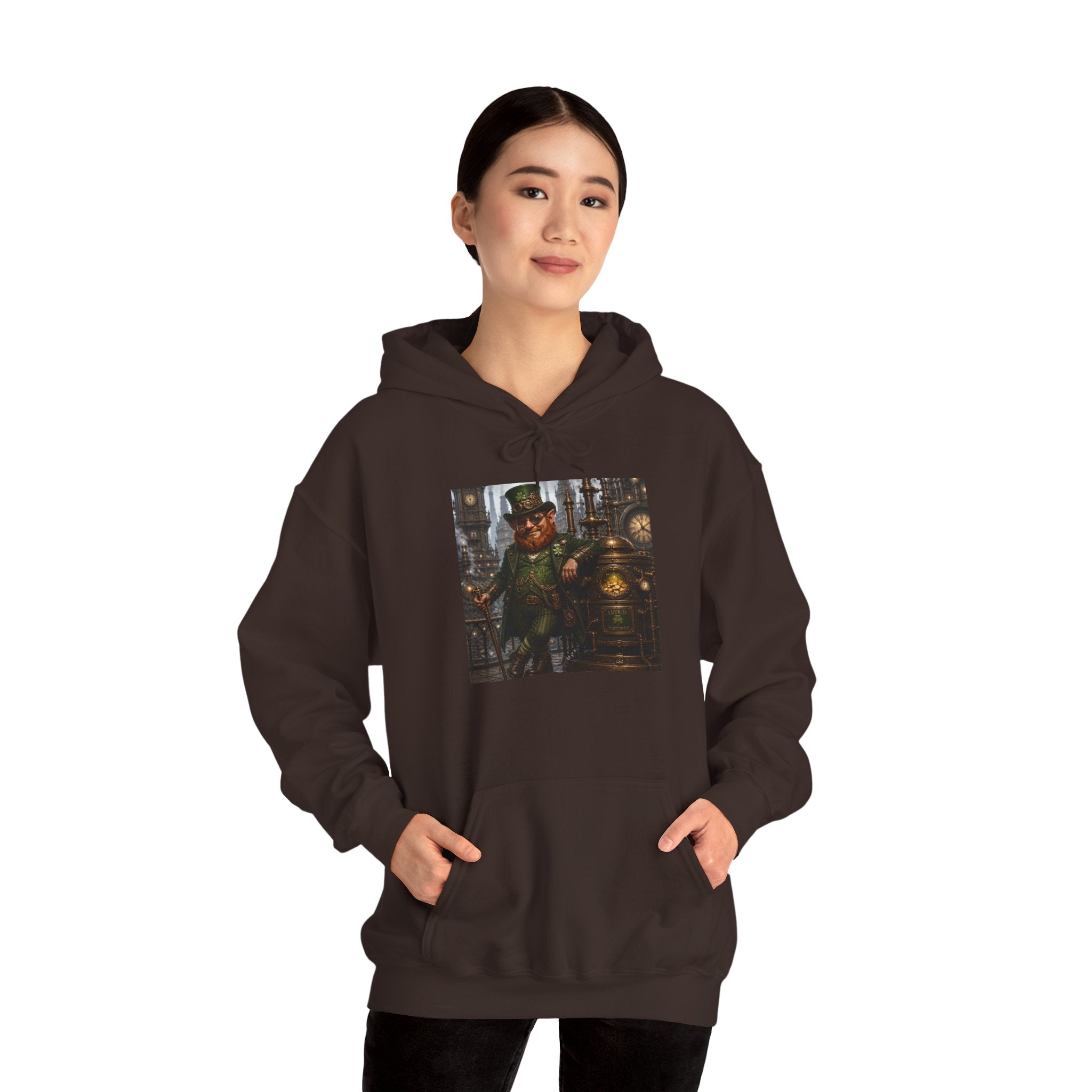 Steampunk City Explorer Hoodie — Vintage Sci‑Fi Pilot Graphic