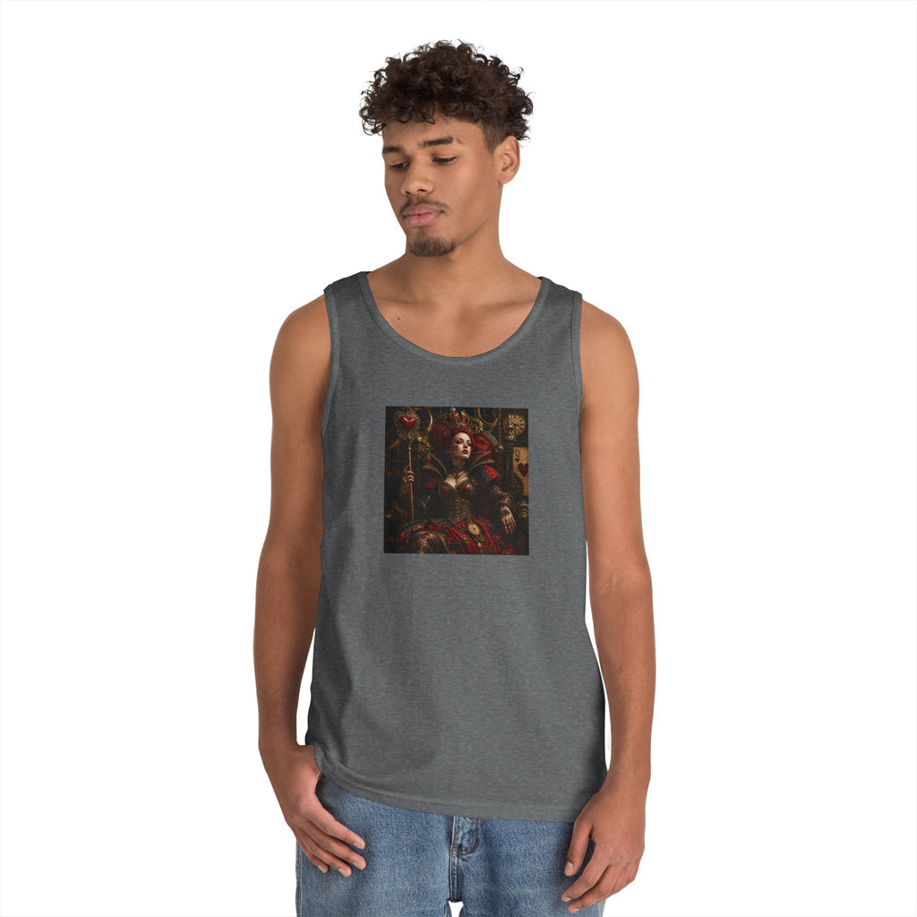 Renaissance Steampunk Art Tank Top — Gothic Queen Portrait Graphic Tank