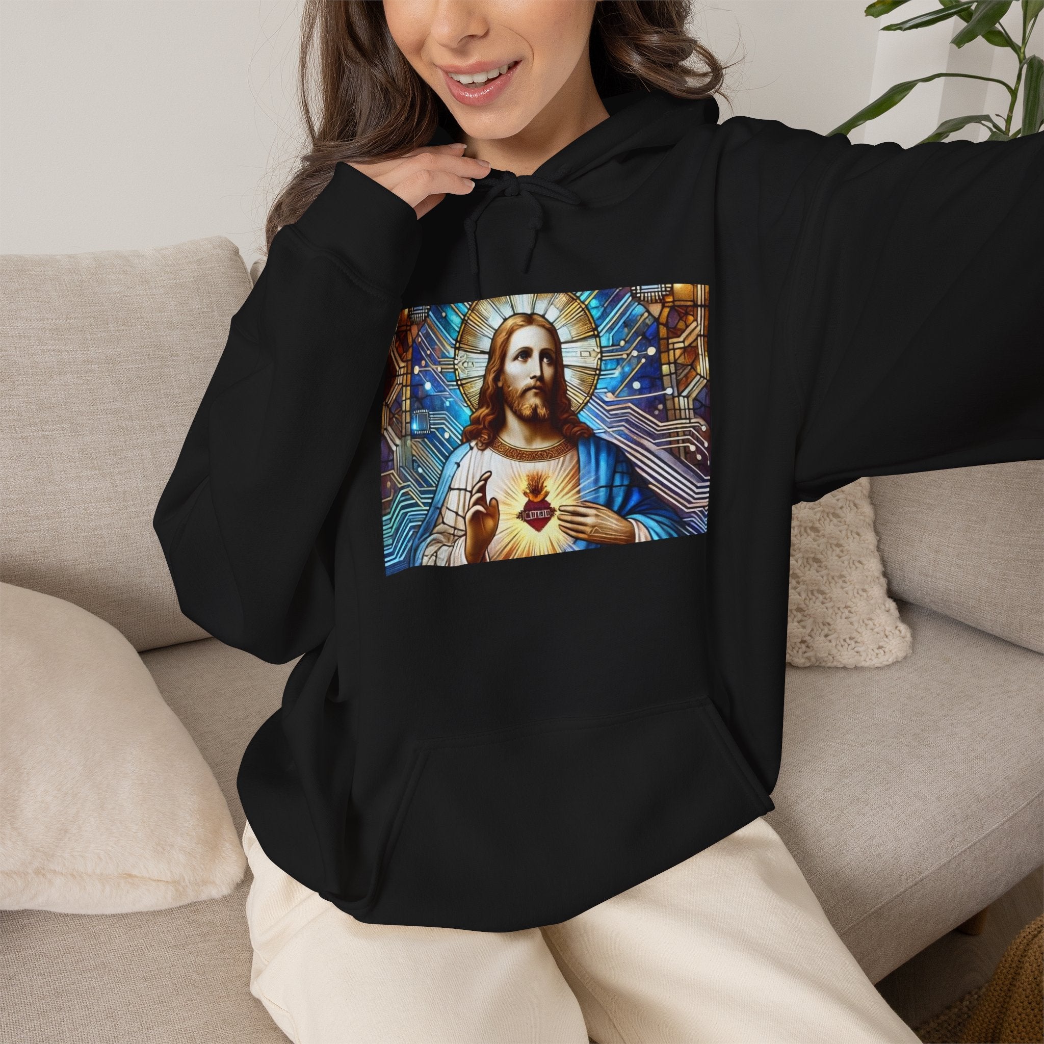 Digital Jesus Hoodie — Graphic Sweatshirt
