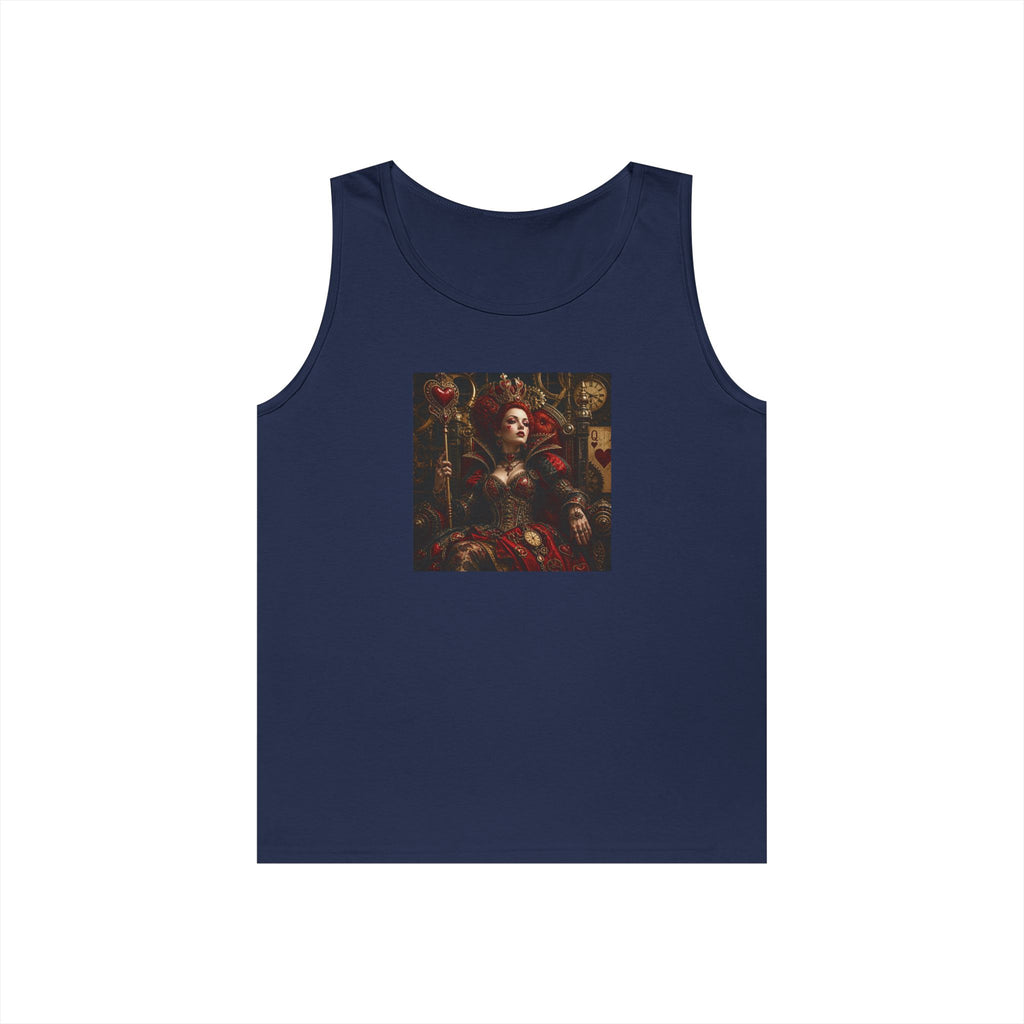 Renaissance Steampunk Art Tank Top — Gothic Queen Portrait Graphic Tank