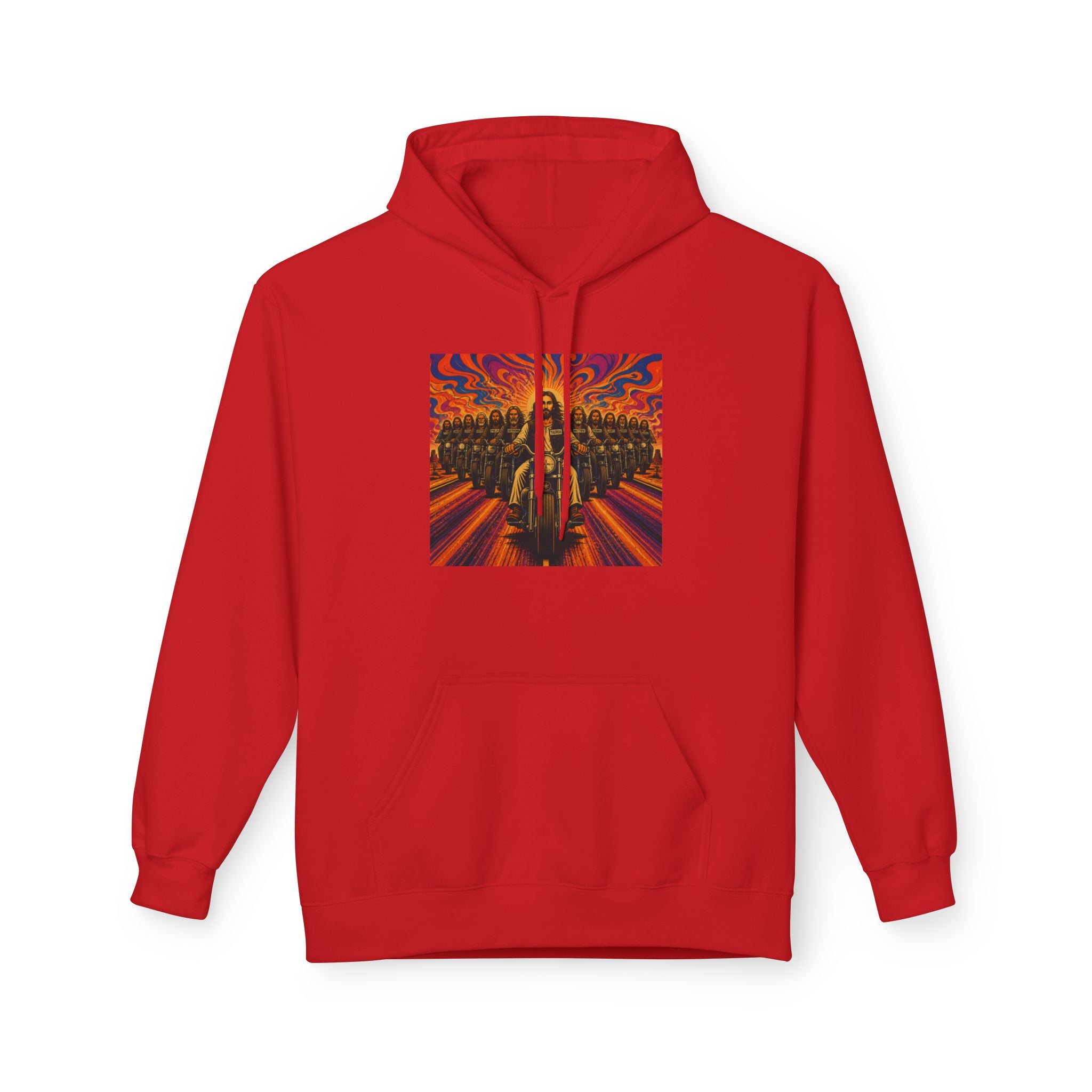 Yashua/Jesus 60's biker hoodie