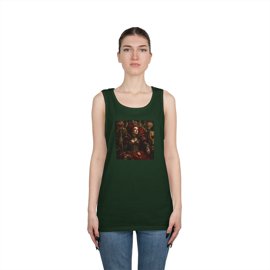 Renaissance Steampunk Art Tank Top — Gothic Queen Portrait Graphic Tank