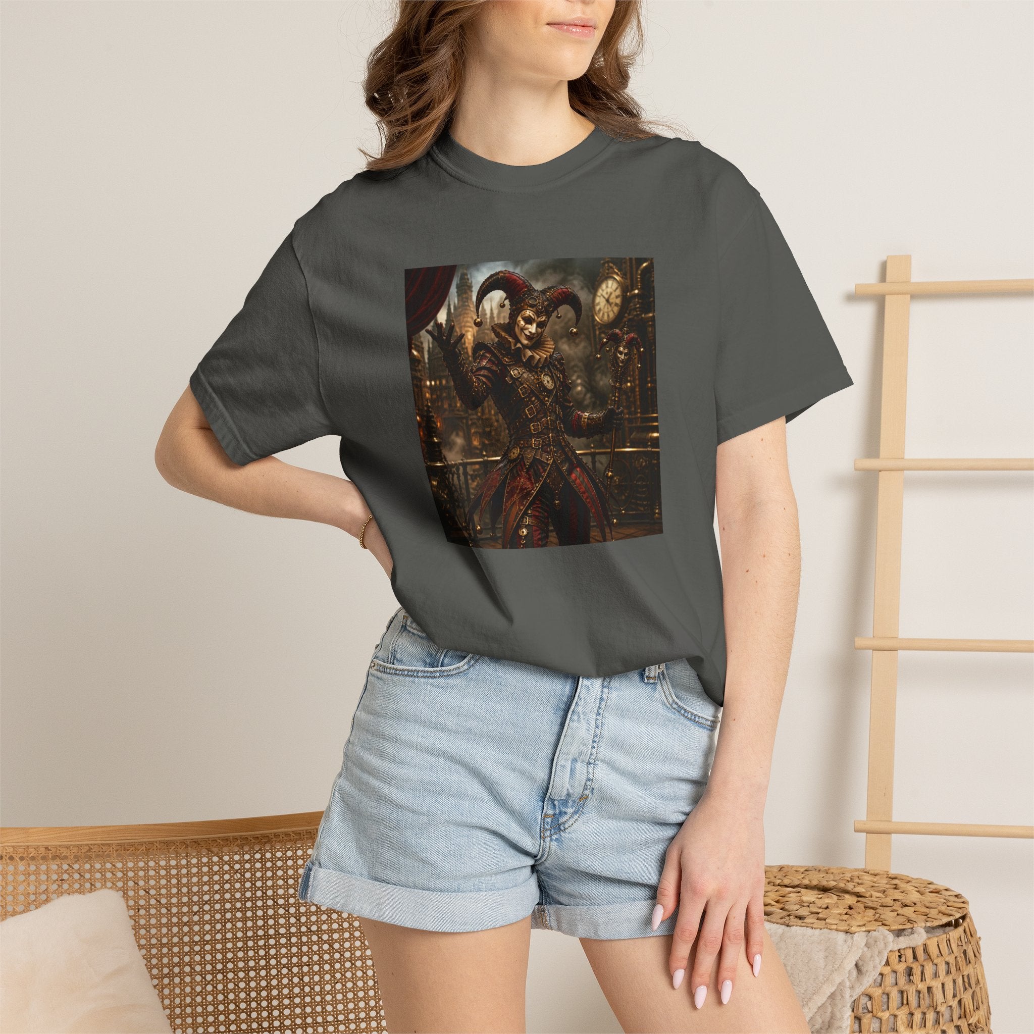 Steampunk Dark Carnival Jester Illustration