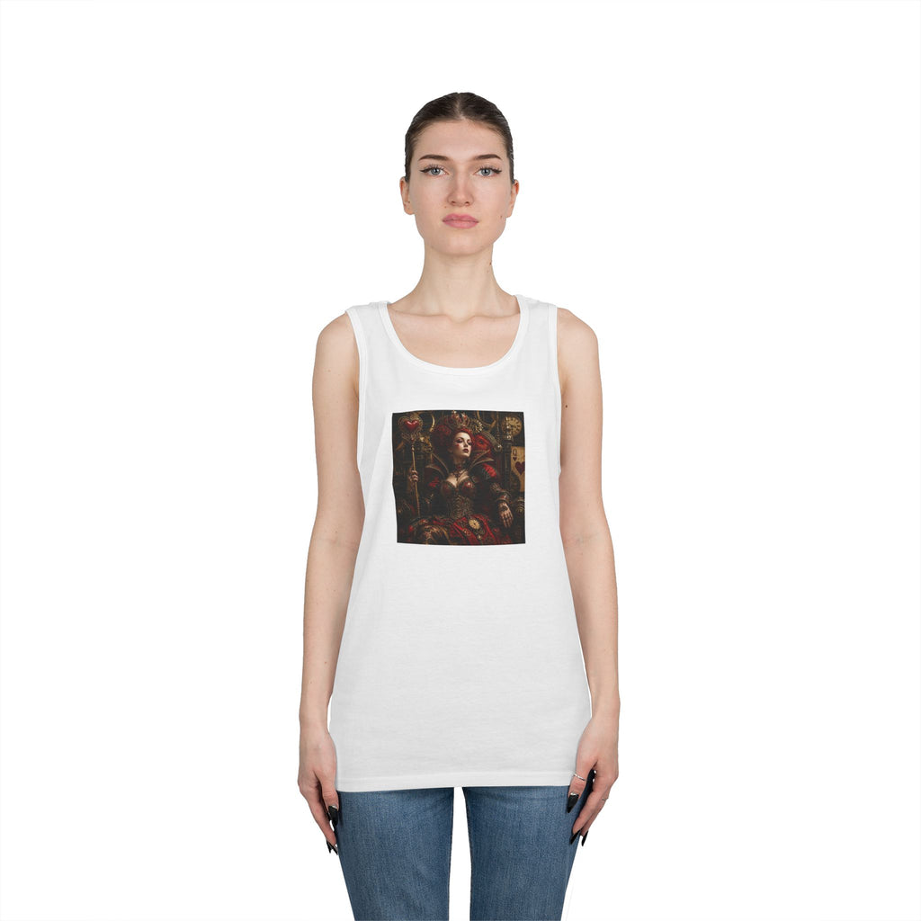 Renaissance Steampunk Art Tank Top — Gothic Queen Portrait Graphic Tank