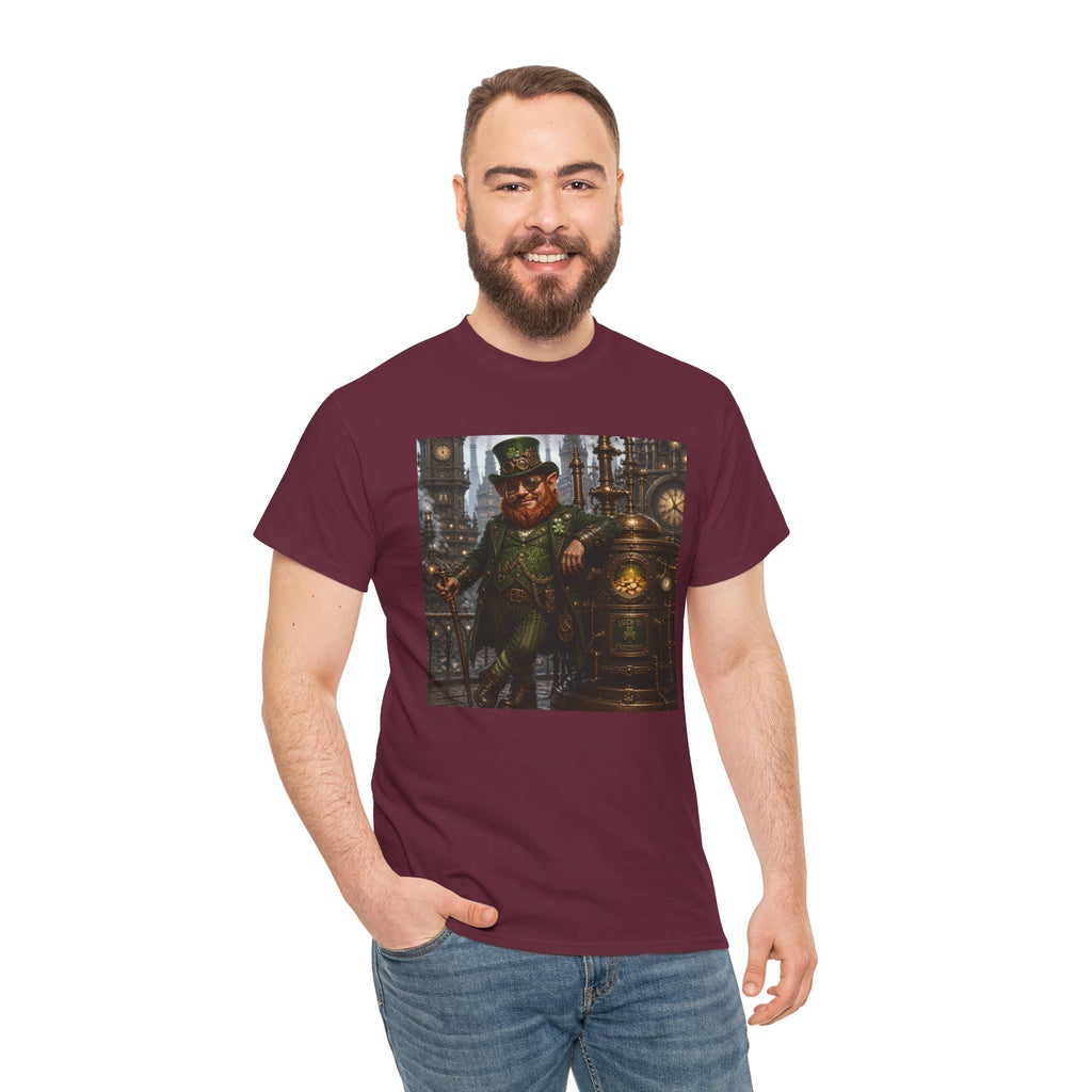 Steampunk Leprechaun T-Shirt — Vintage Industrial St. Patrick’s Day Tee