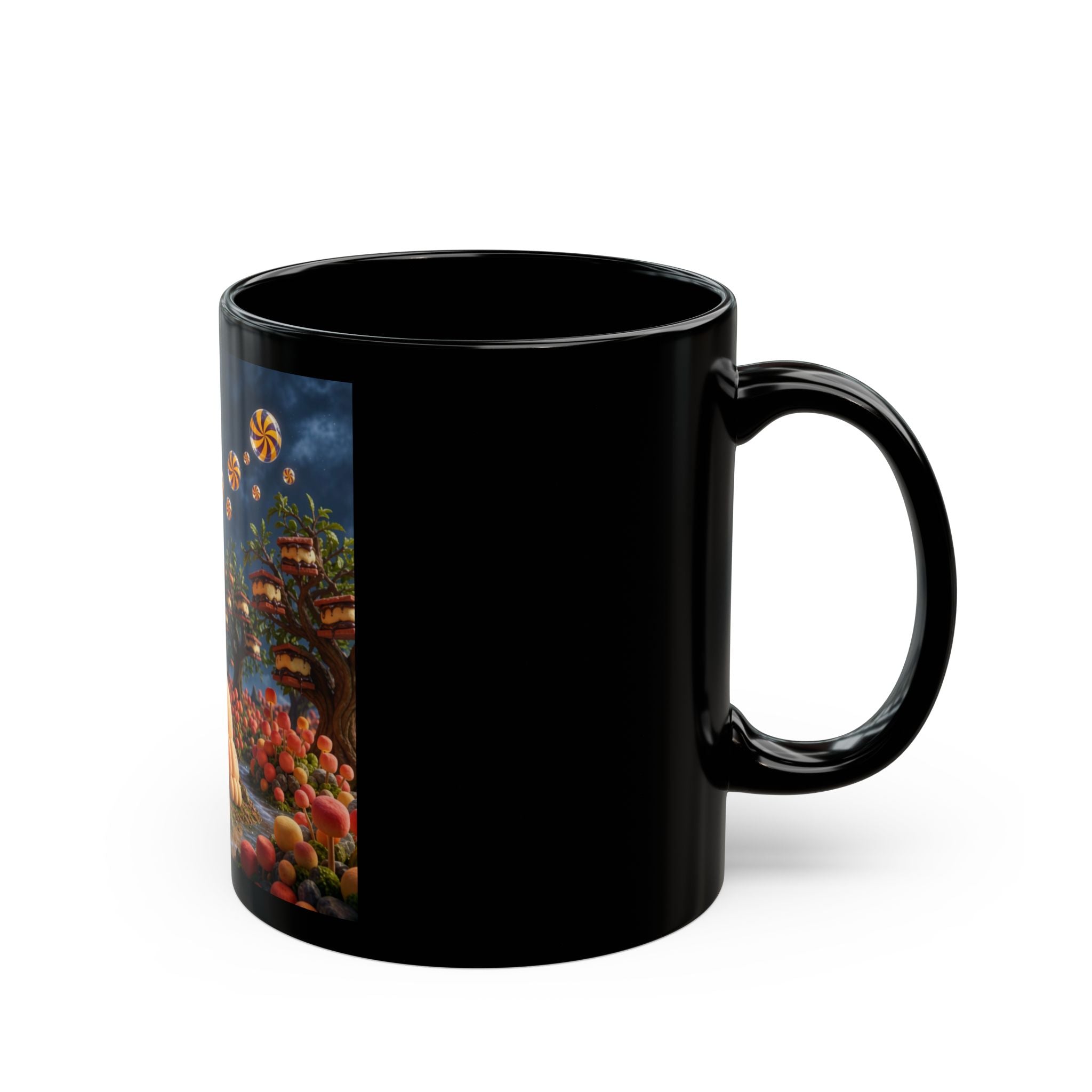 Candy Garden Ceramic Mug — Whimsical Gumball Creature Art (11oz/15oz)