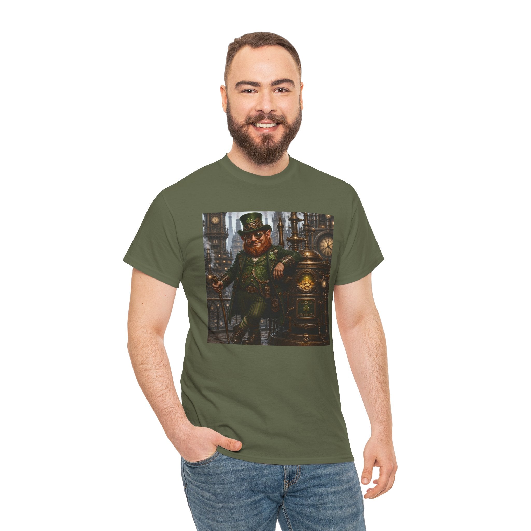 Steampunk Leprechaun T-Shirt — Vintage Industrial St. Patrick’s Day Tee