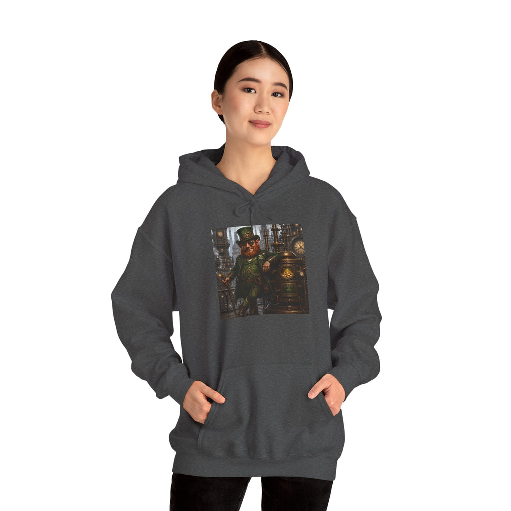 Steampunk City Explorer Hoodie — Vintage Sci‑Fi Pilot Graphic