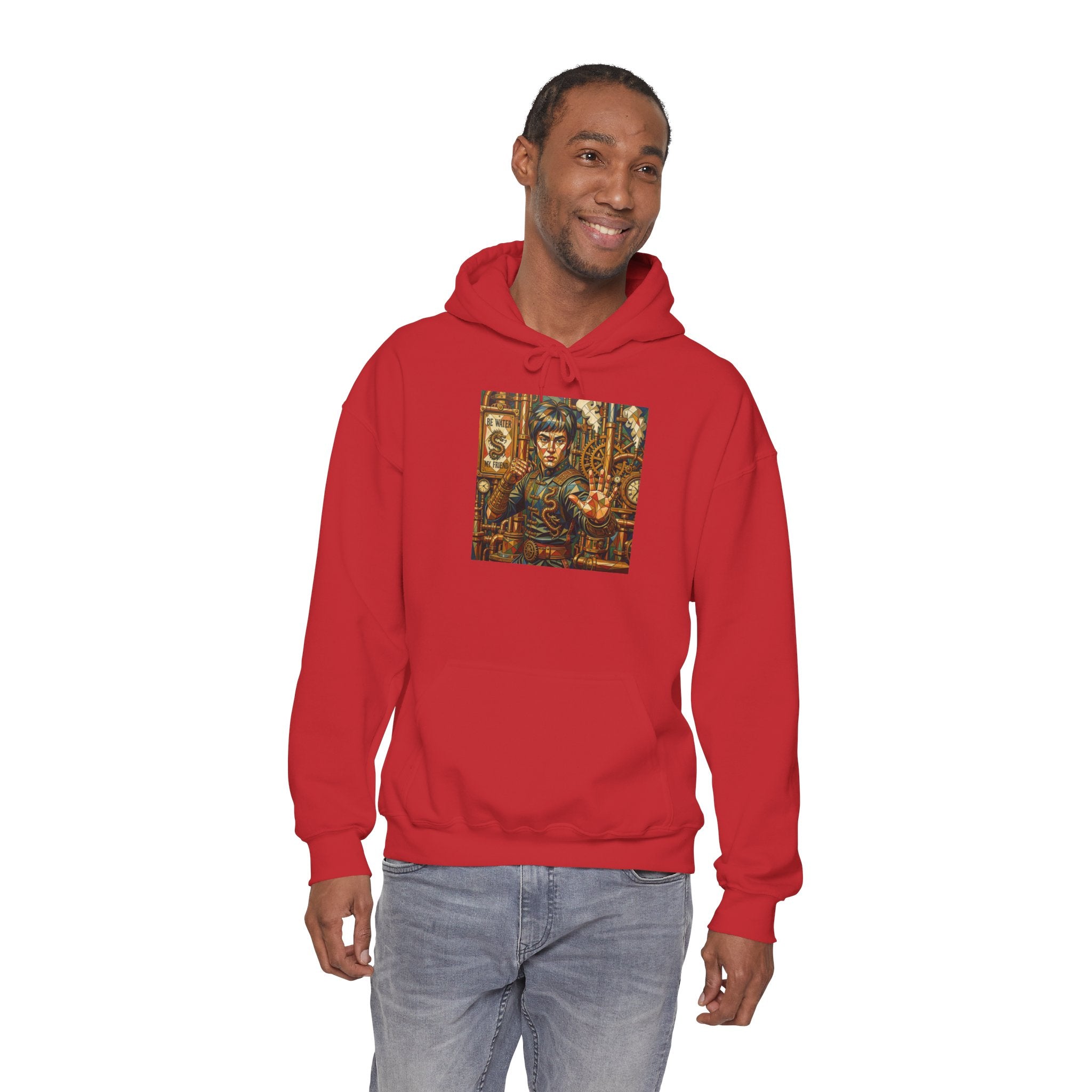Hoodie —Steampunk Bruce Lee Artwork Hooded Sweatshirt