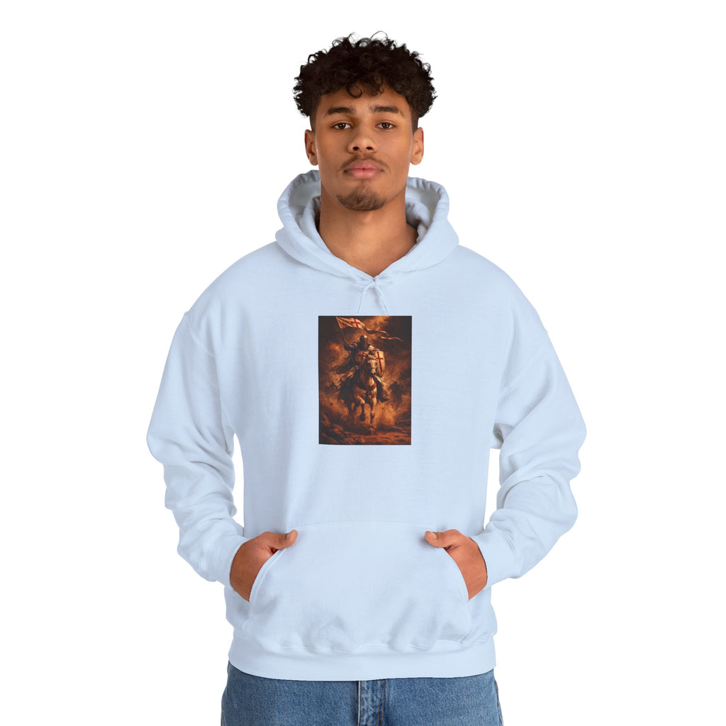 Mythic Rider Hoodie — Fiery Horseman Graphic Sweatshirt
