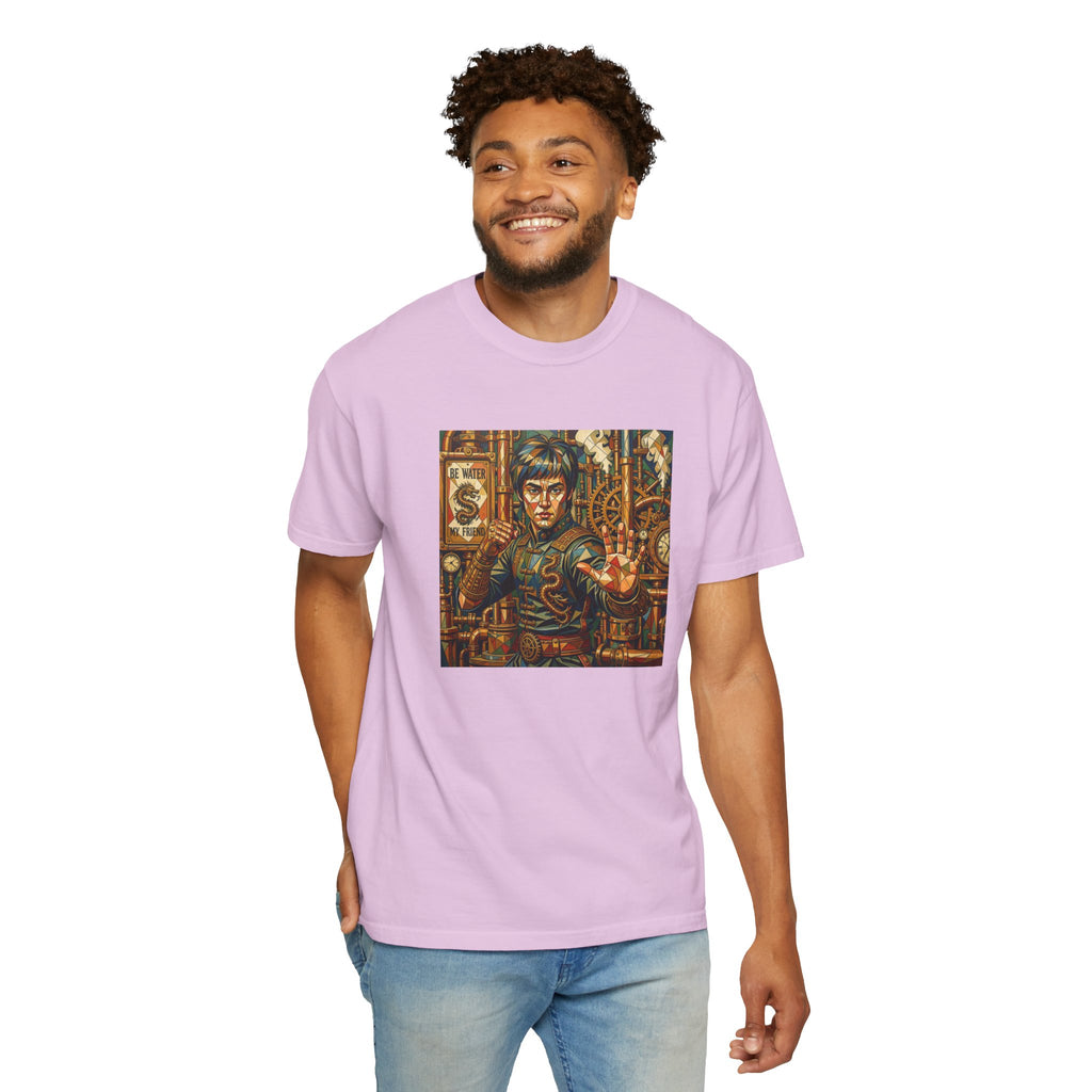 Steampunk Geo-pattern Bruce Lee T-shirt