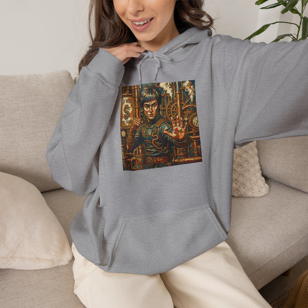 Hoodie —Steampunk Bruce Lee Artwork Hooded Sweatshirt