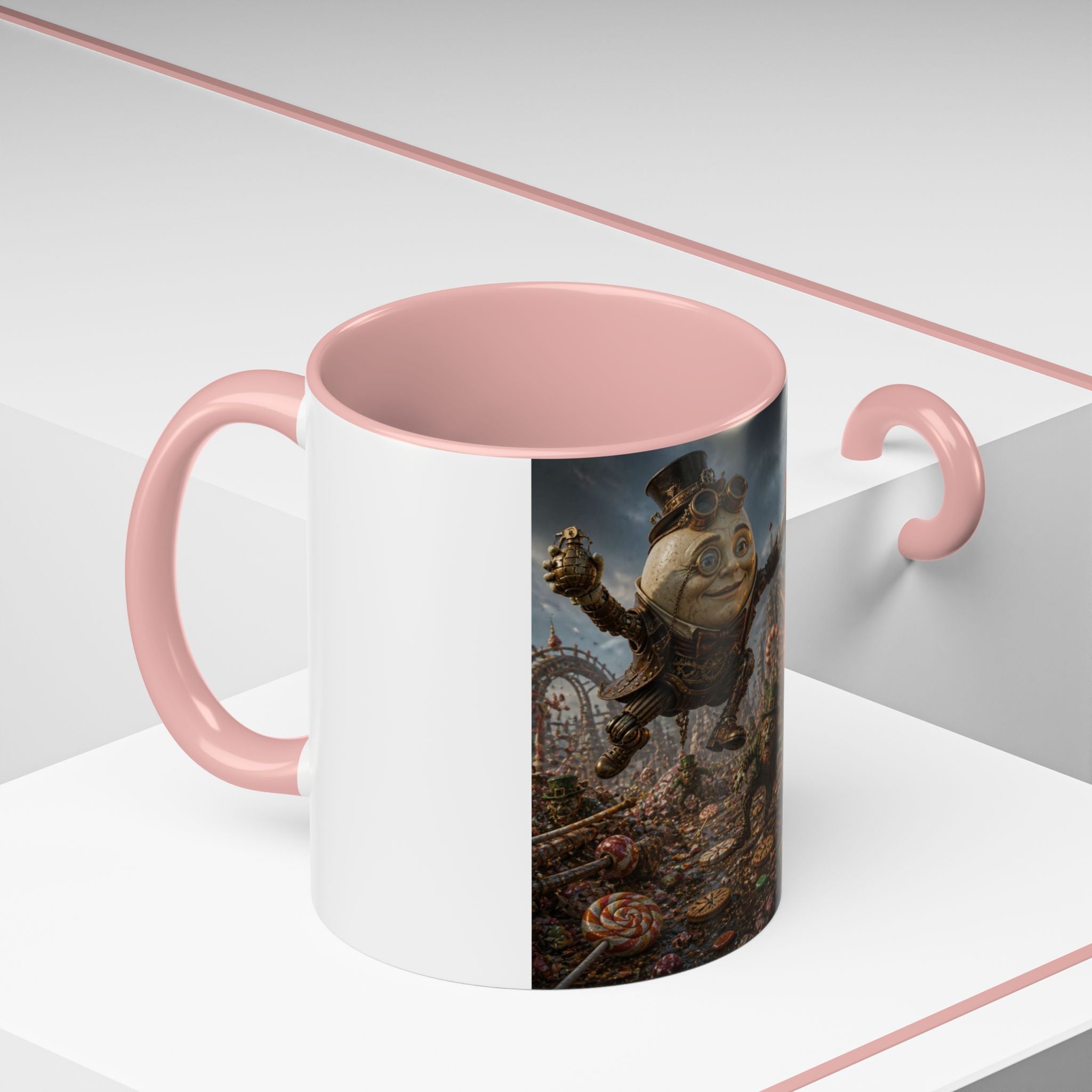 Steampunk Humpty Dumpty Fantasy Coffee Mug — Dark Fantasy Accent Mug (11/15oz)