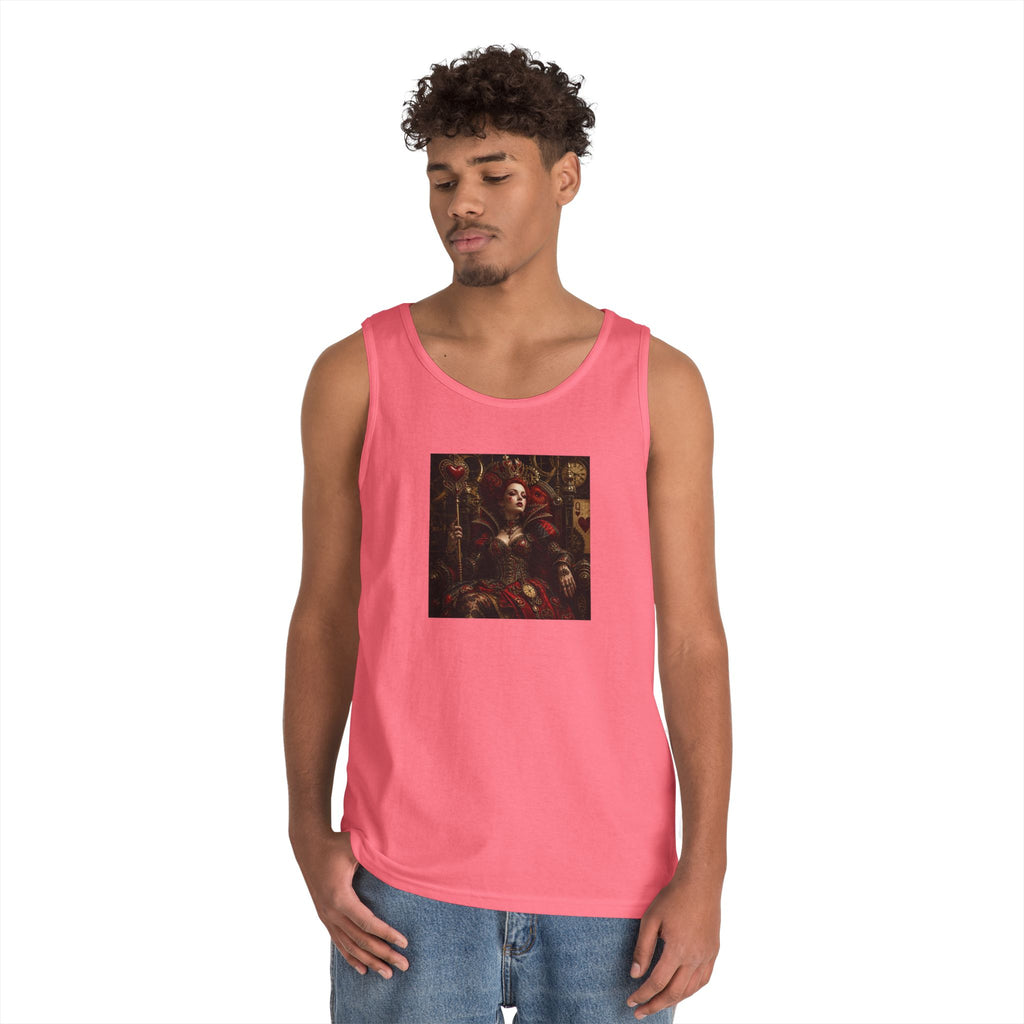 Renaissance Steampunk Art Tank Top — Gothic Queen Portrait Graphic Tank