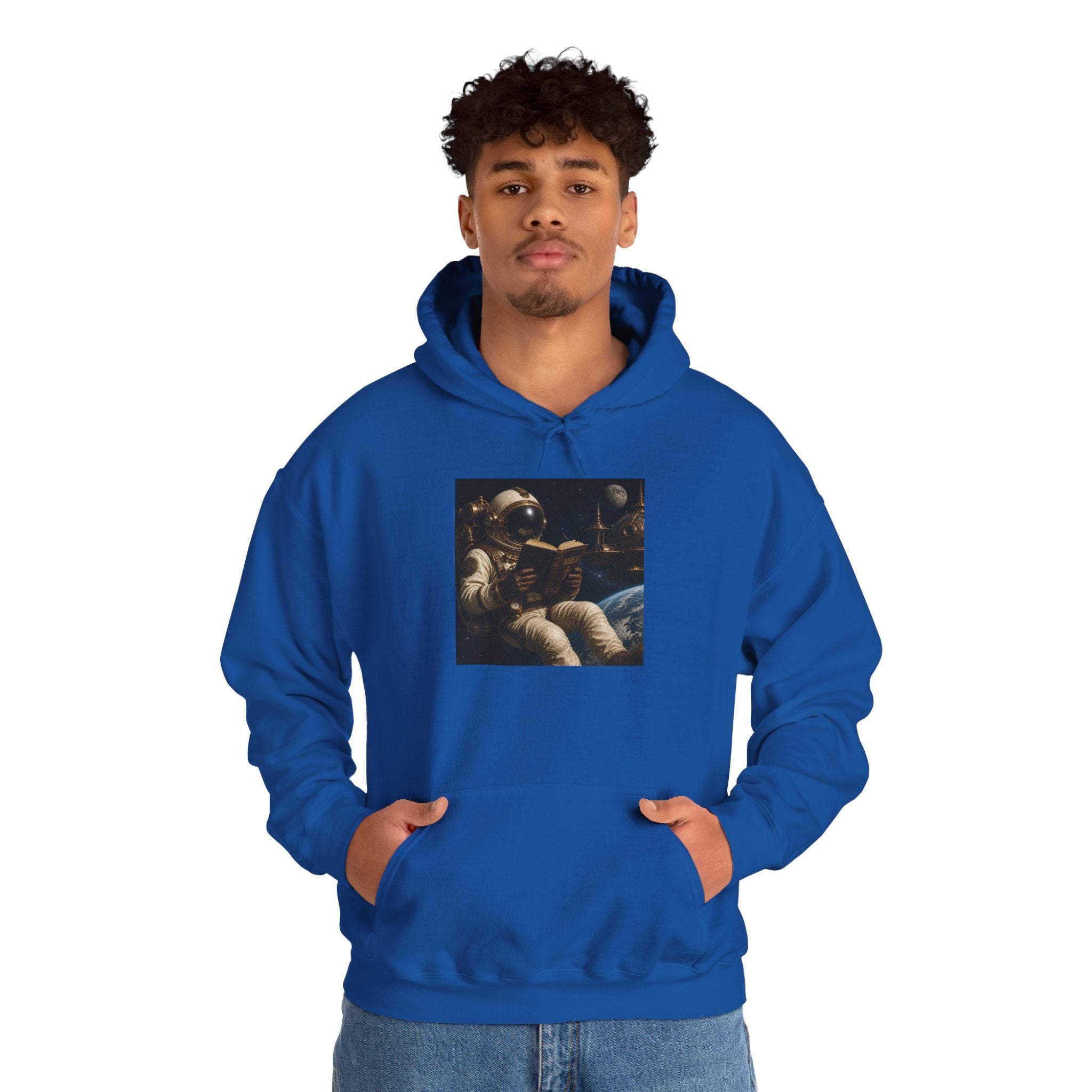 Astronaut Lounge Hoodie — Vintage Space Crew Astronaut Graphic Sweatshirt