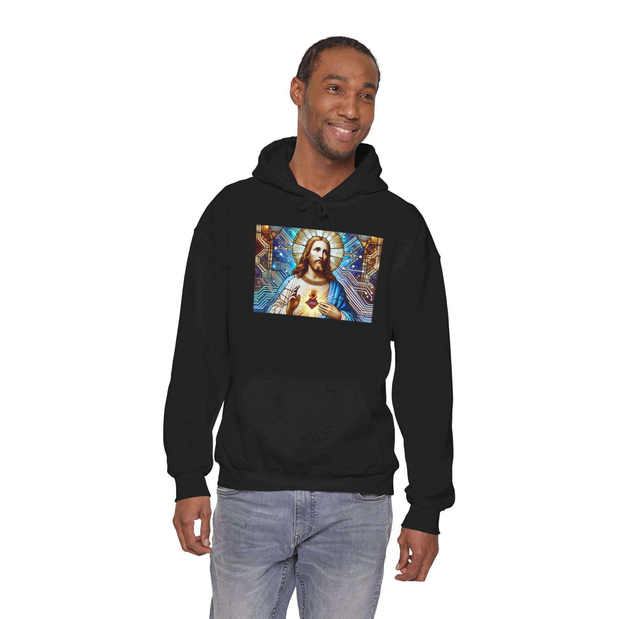 Digital Jesus Hoodie — Graphic Sweatshirt