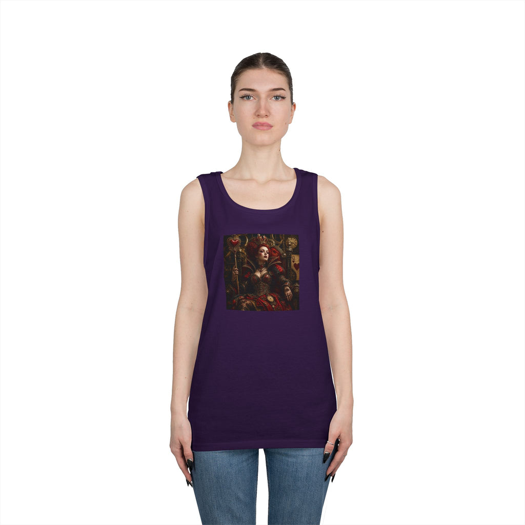 Renaissance Steampunk Art Tank Top — Gothic Queen Portrait Graphic Tank