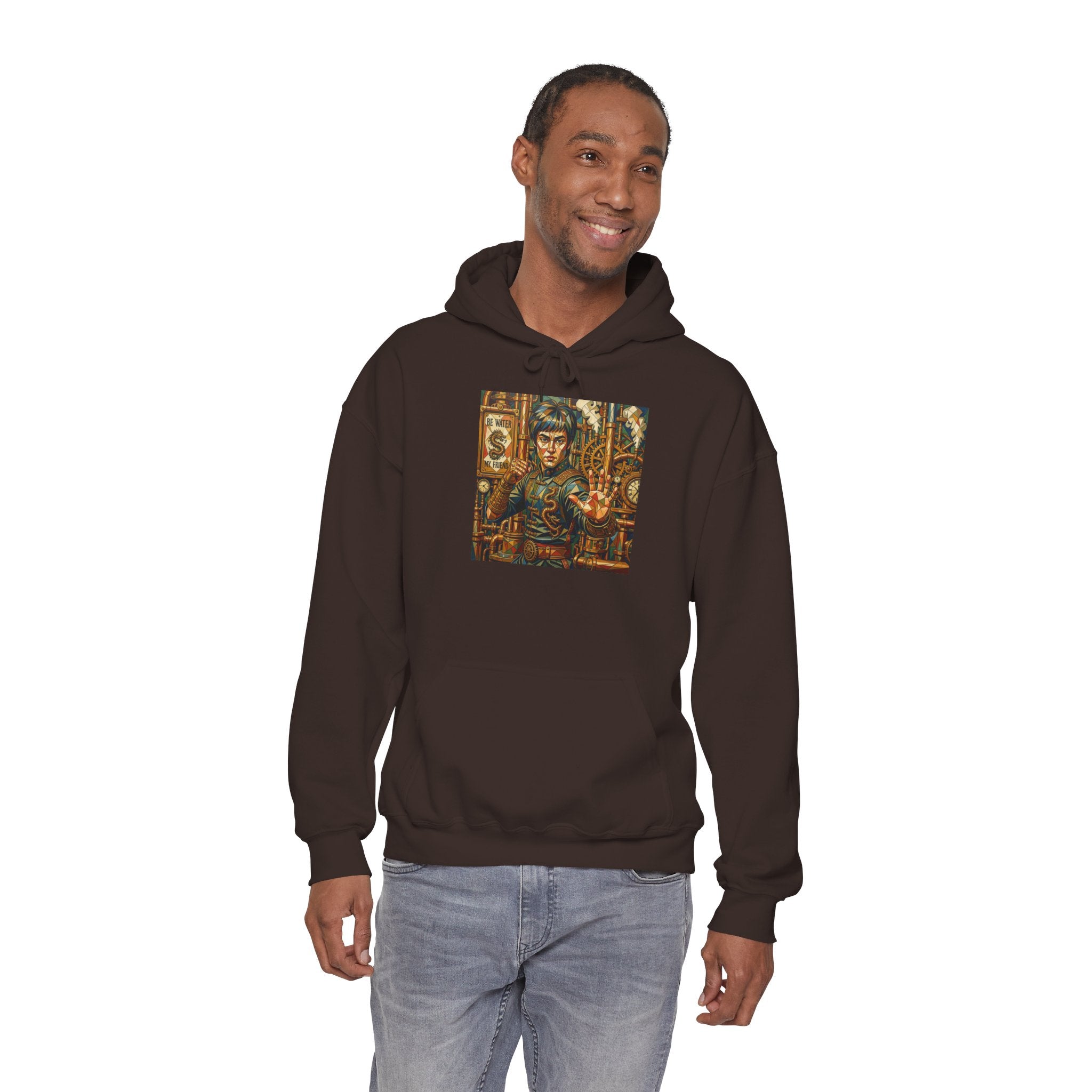Hoodie —Steampunk Bruce Lee Artwork Hooded Sweatshirt
