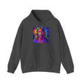 Psychedelic Jesus Portrait Hoodie — Vibrant Rainbow Christian Graphic Sweatshirt