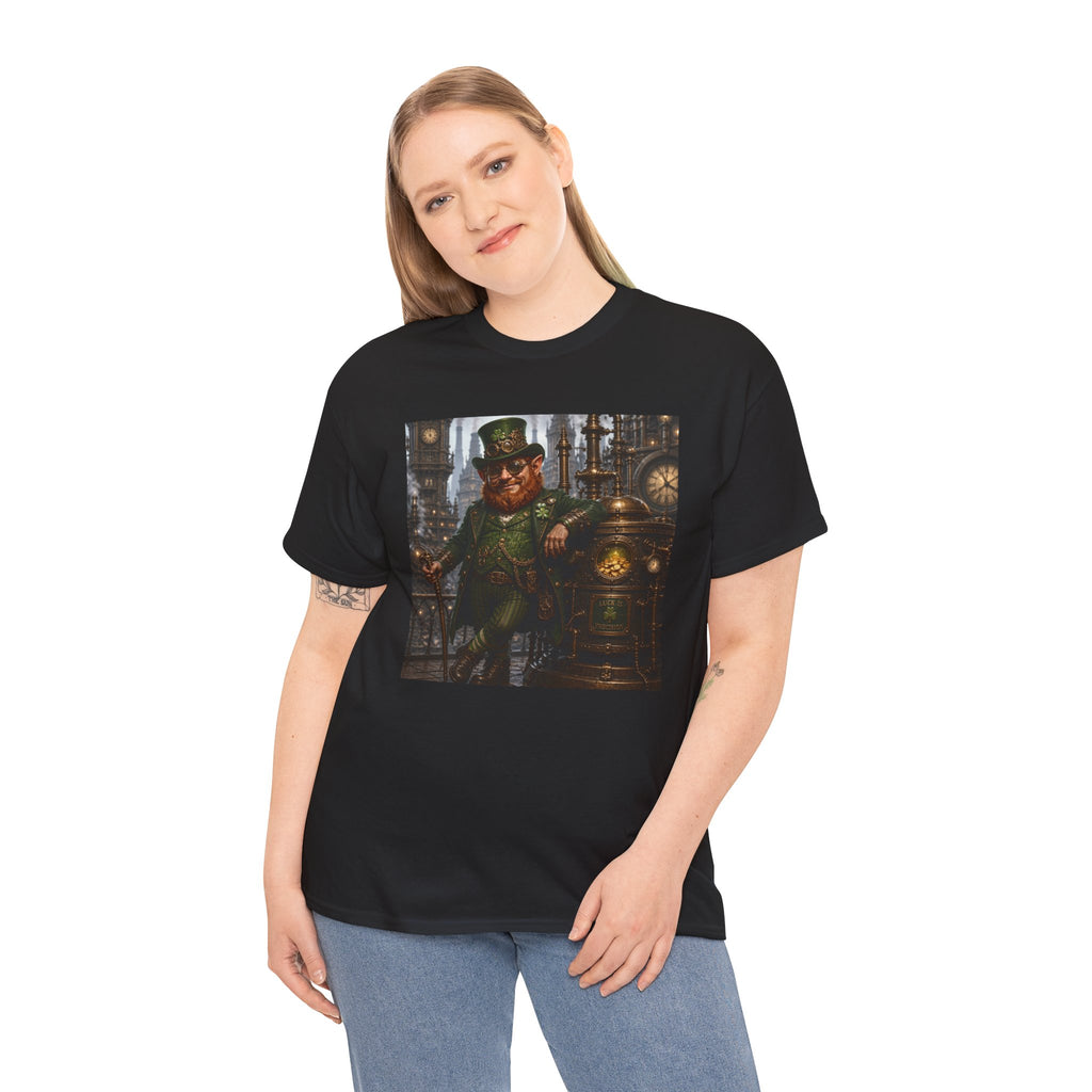 Steampunk Leprechaun T-Shirt — Vintage Industrial St. Patrick’s Day Tee