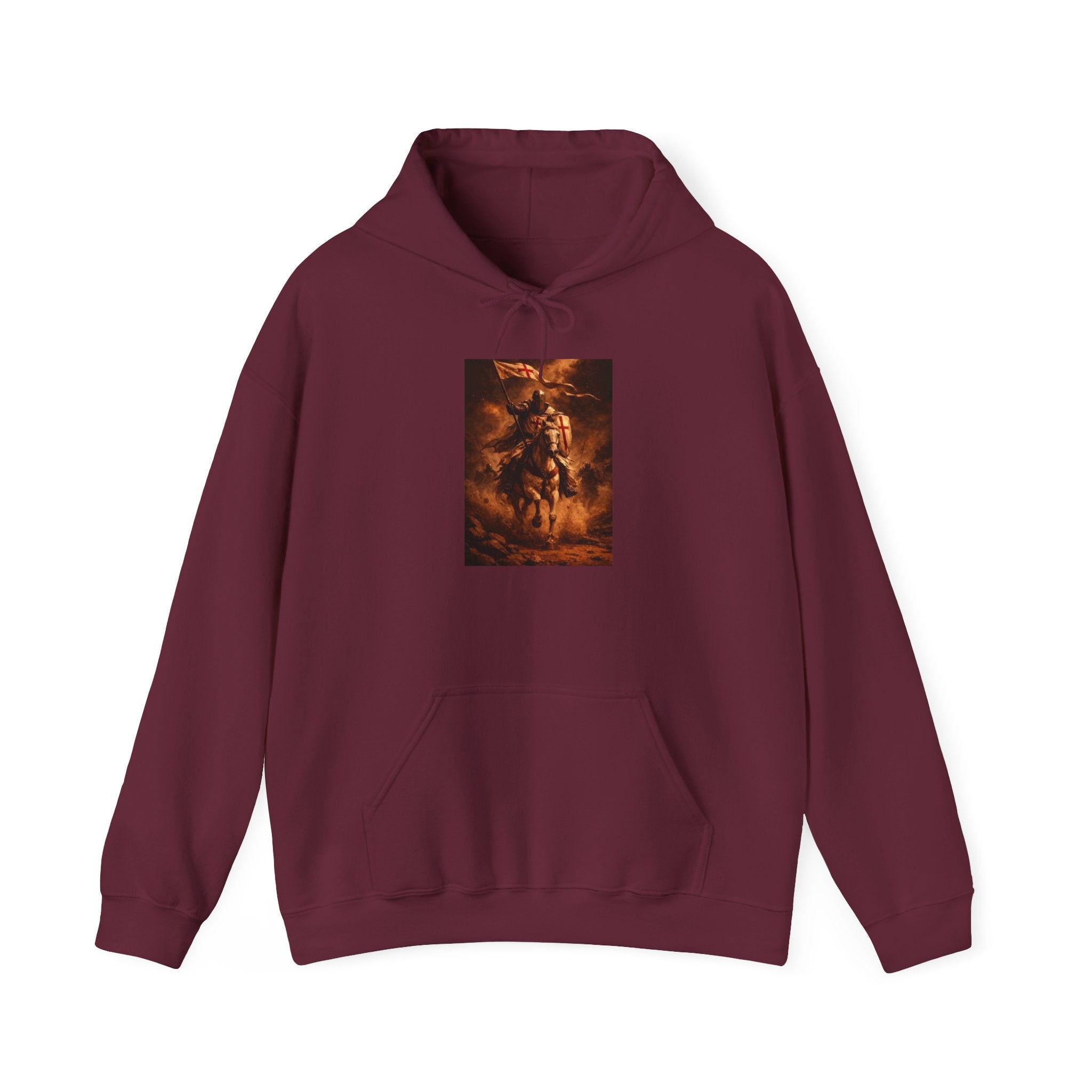 Mythic Rider Hoodie — Fiery Horseman Graphic Sweatshirt
