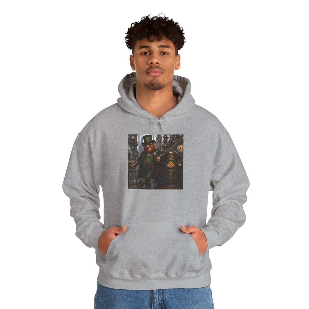 Steampunk City Explorer Hoodie — Vintage Sci‑Fi Pilot Graphic