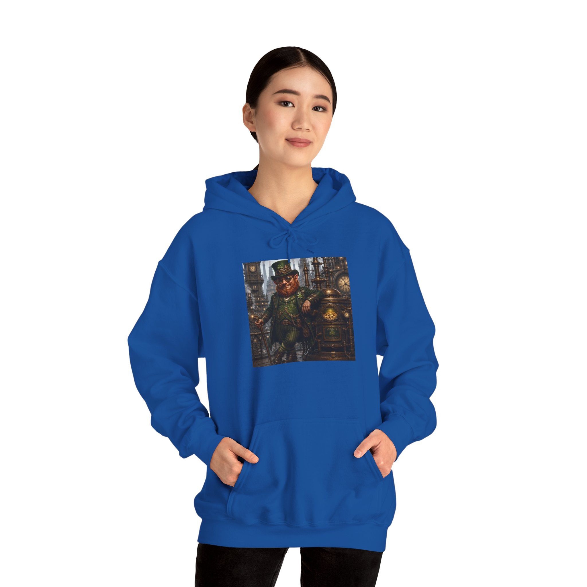 Steampunk City Explorer Hoodie — Vintage Sci‑Fi Pilot Graphic