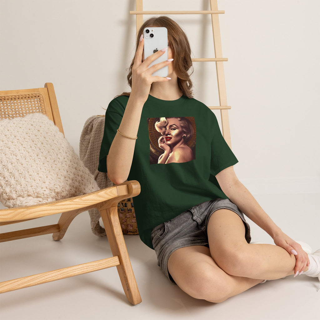 Vintage Glam Portrait Tee — Retro Pinup Art T-Shirt