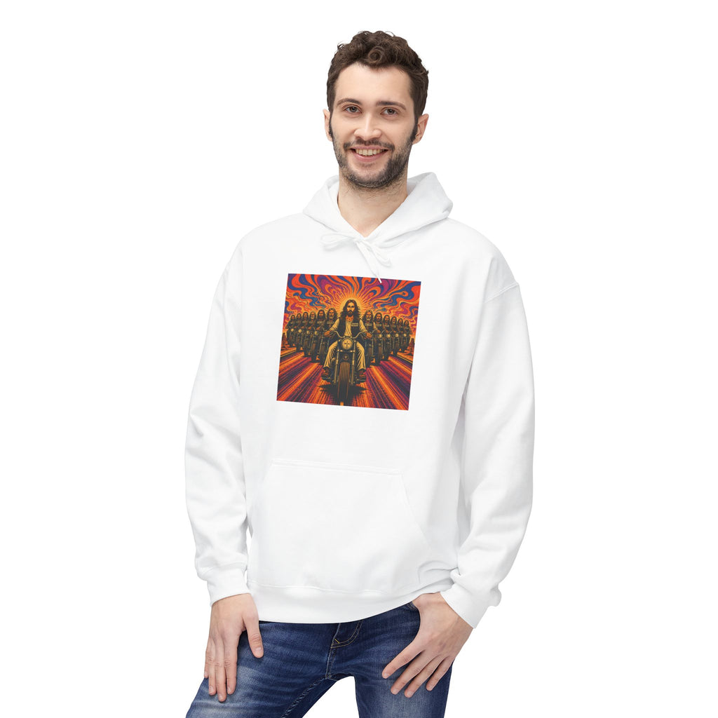 Yashua/Jesus 60's biker hoodie