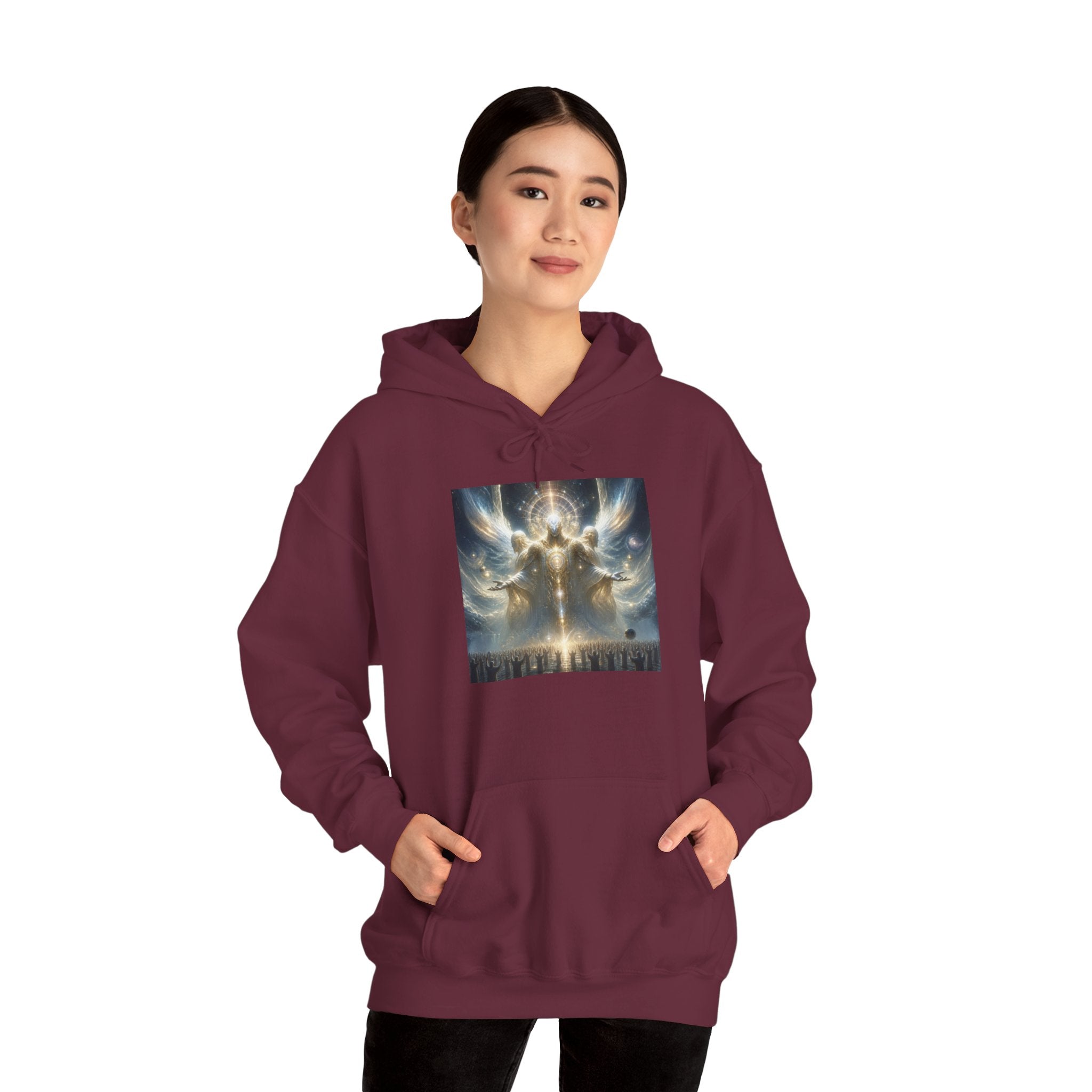 Elohim Gathering— Ethereal Angelic Cloudscape Pullover
