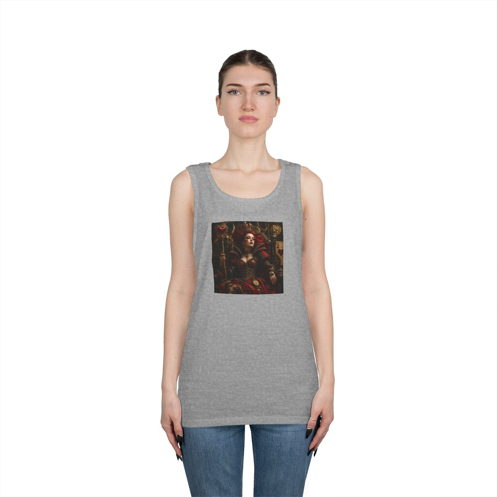 Renaissance Steampunk Art Tank Top — Gothic Queen Portrait Graphic Tank
