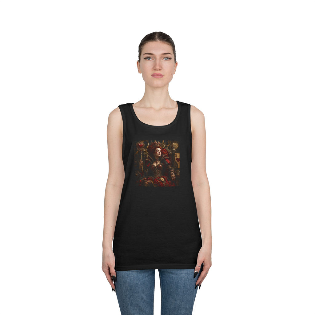 Renaissance Steampunk Art Tank Top — Gothic Queen Portrait Graphic Tank
