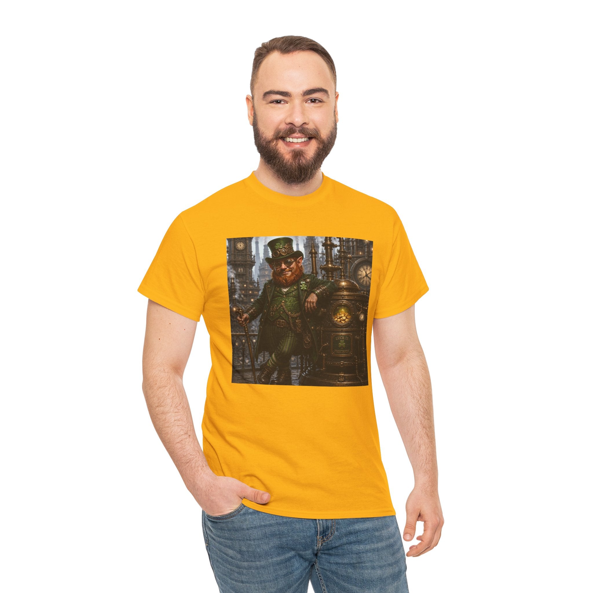 Steampunk Leprechaun T-Shirt — Vintage Industrial St. Patrick’s Day Tee