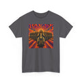 Psychedelic Yashua/Jesus Biker Crew T-Shirt — Retro Jesus Motorcycle Rider Graphic Tee