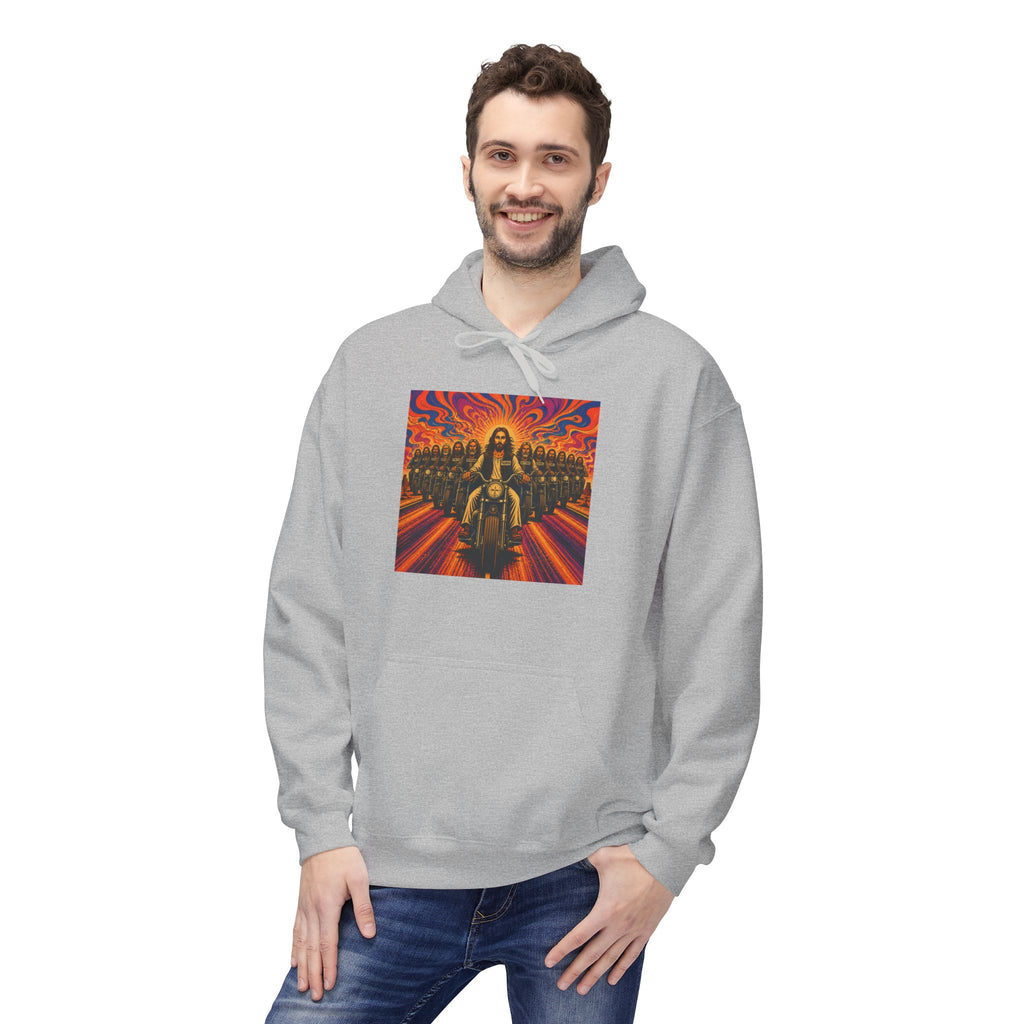 Yashua/Jesus 60's biker hoodie