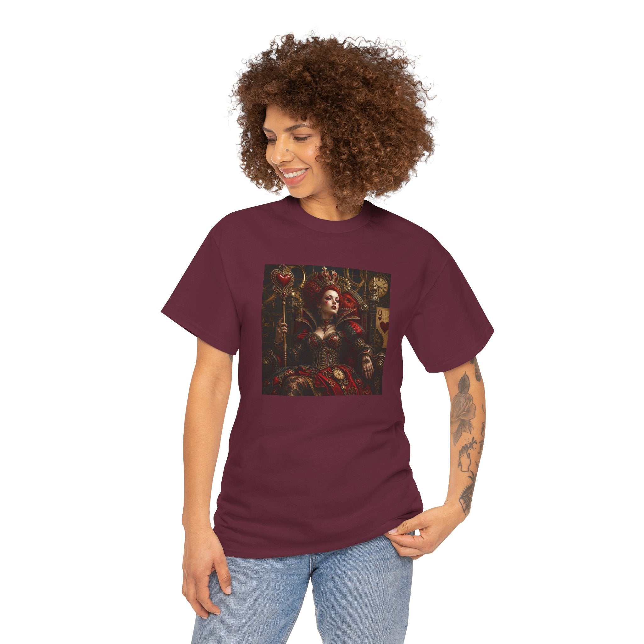Gothic - Steampunk Queen Art Tee - Dark Renaissance Portrait T-Shirt