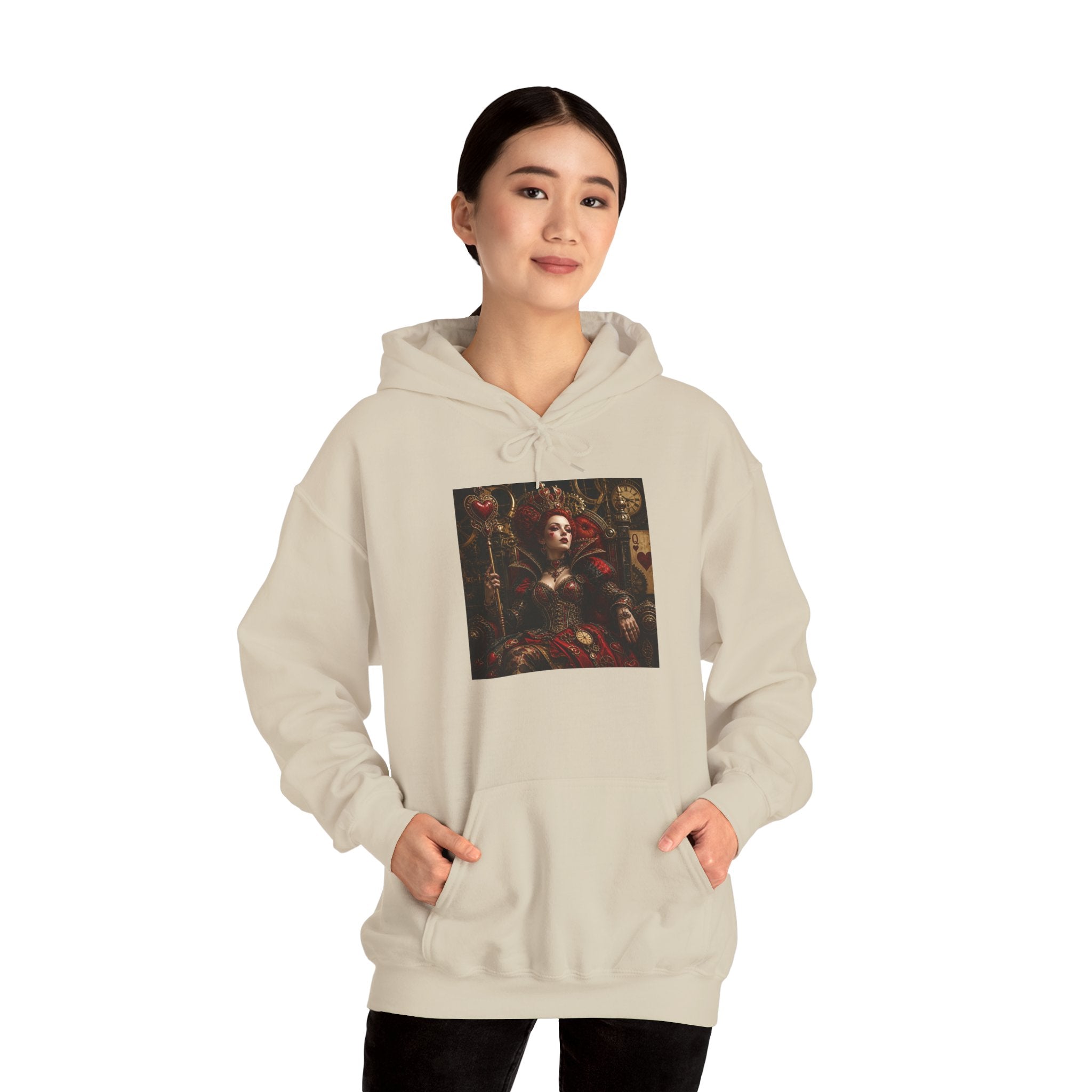 Medieval Steampunk Noble Portrait Hoodie — Vintage Renaissance Art Pullover