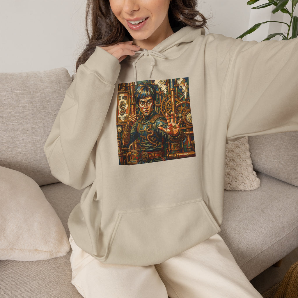 Hoodie —Steampunk Bruce Lee Artwork Hooded Sweatshirt
