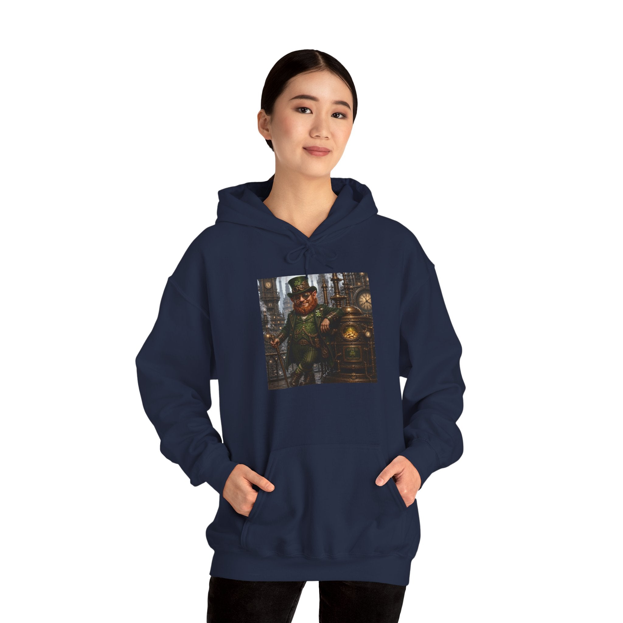 Steampunk City Explorer Hoodie — Vintage Sci‑Fi Pilot Graphic
