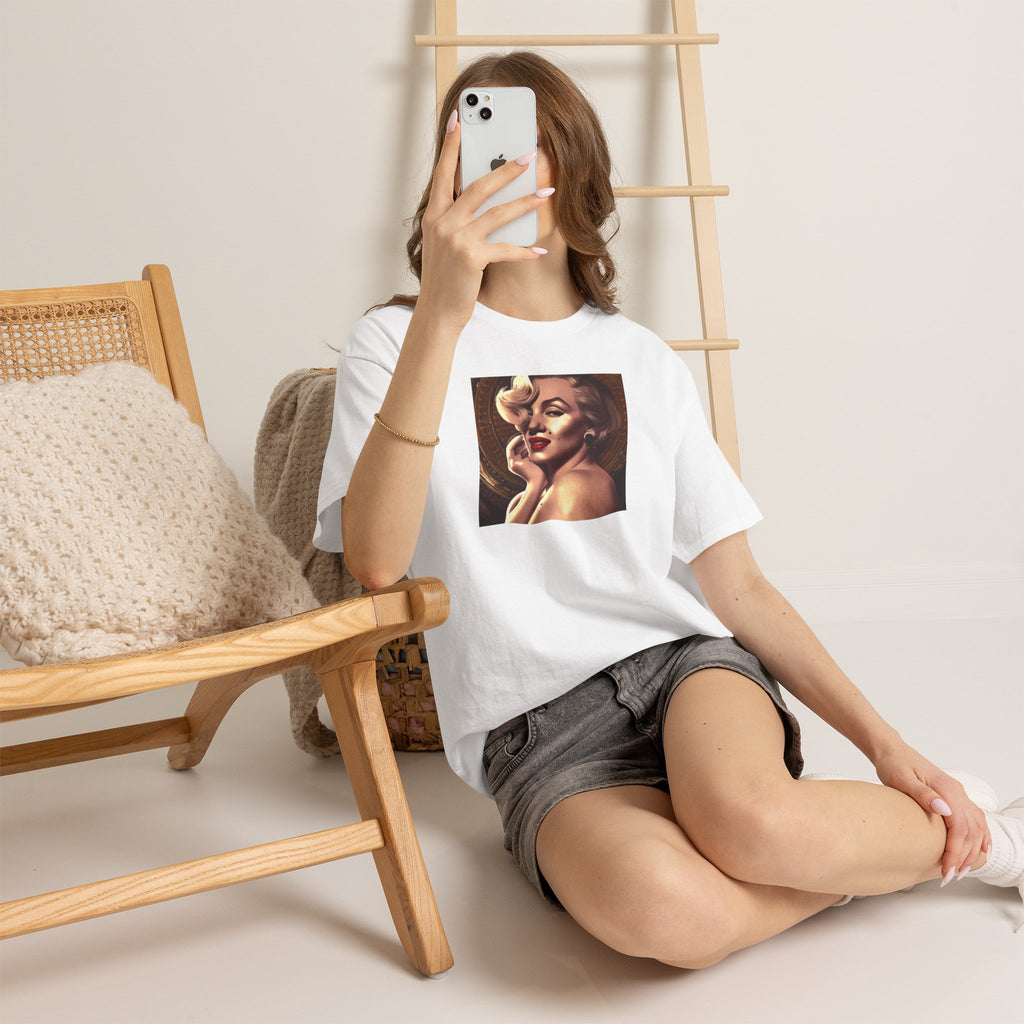 Vintage Glam Portrait Tee — Retro Pinup Art T-Shirt