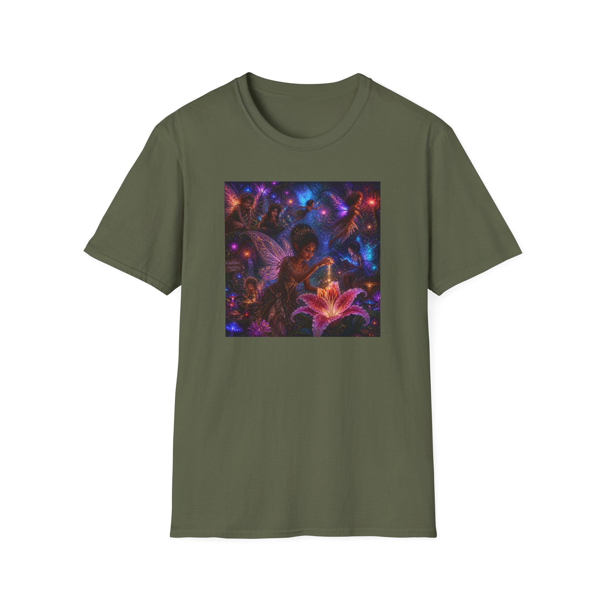 Fairy Garden T-Shirt — Enchanted Nightlight Wings Design