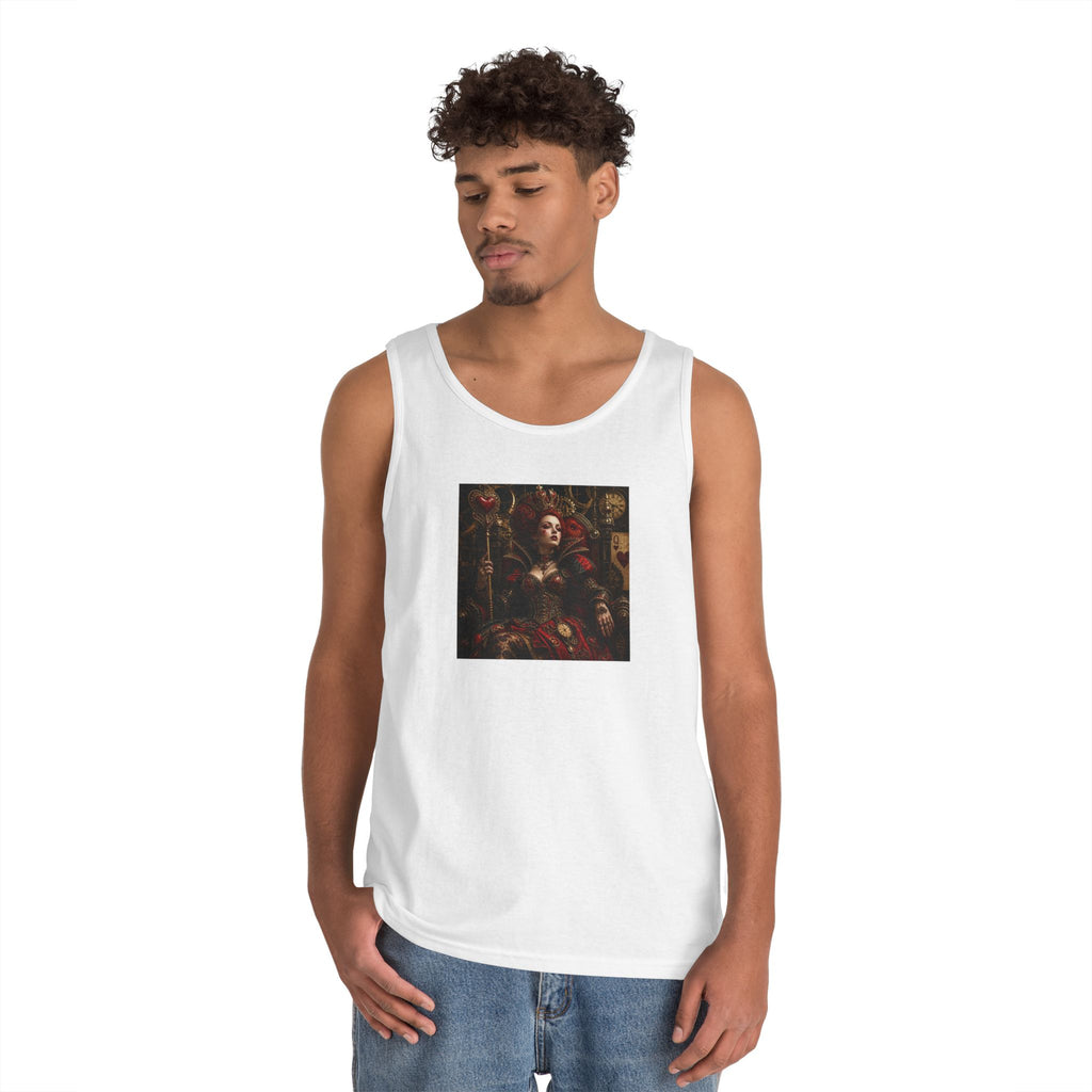 Renaissance Steampunk Art Tank Top — Gothic Queen Portrait Graphic Tank
