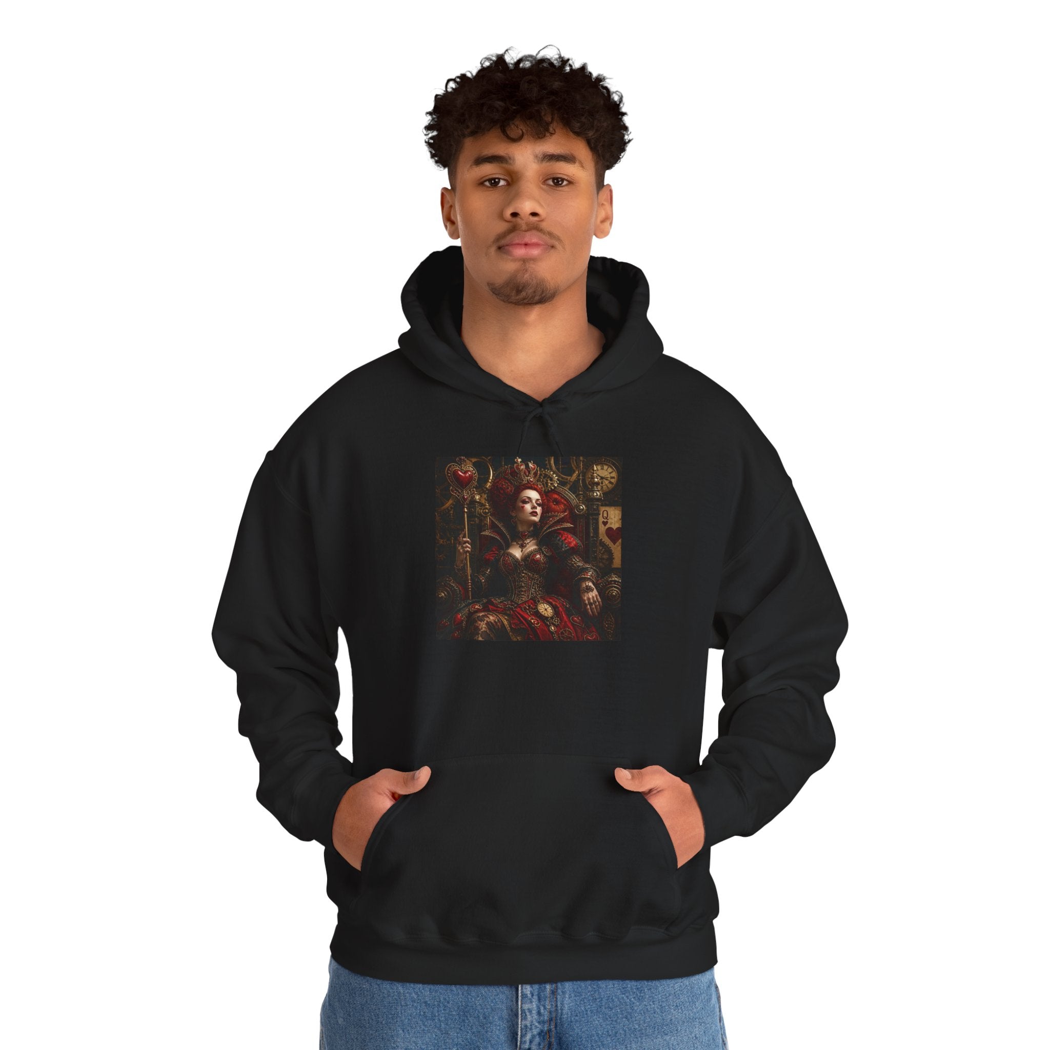 Medieval Steampunk Noble Portrait Hoodie — Vintage Renaissance Art Pullover