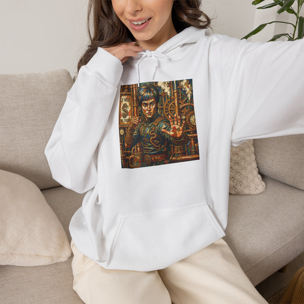 Hoodie —Steampunk Bruce Lee Artwork Hooded Sweatshirt
