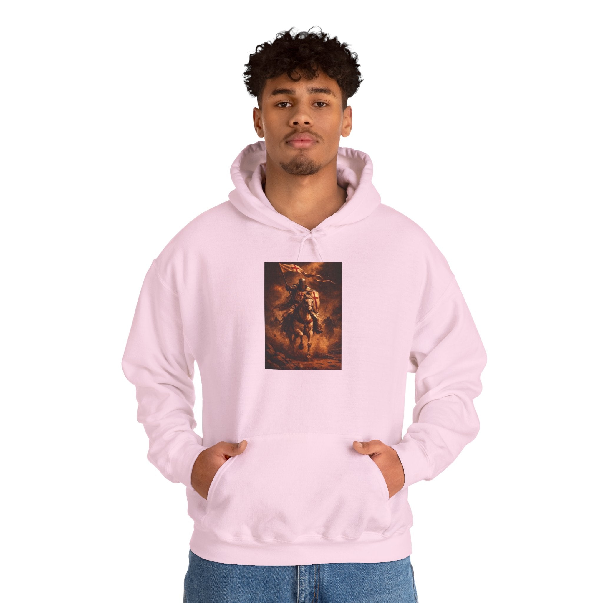 Mythic Rider Hoodie — Fiery Horseman Graphic Sweatshirt